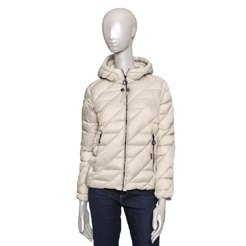 Baldinini Trend Polyester Jackets & Women's Coat A-Line Jacket Boat Neck Shawl Collar Baldinini Trend Polyester Jackets & Women's Coat A-Line Jacket Boat Neck Shawl Collar