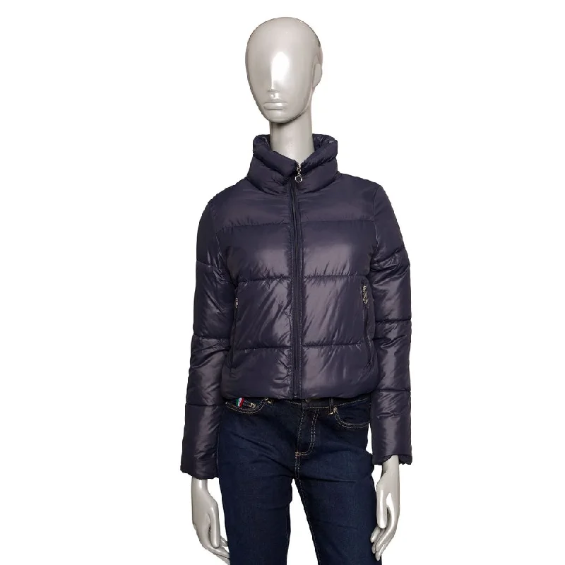 Baldinini Trend Polyester Jackets & Women's Coat Stand-Up Collar Roll-Neck Collar Turtle Neck Baldinini Trend Polyester Jackets & Women's Coat Stand-Up Collar Roll-Neck Collar Turtle Neck
