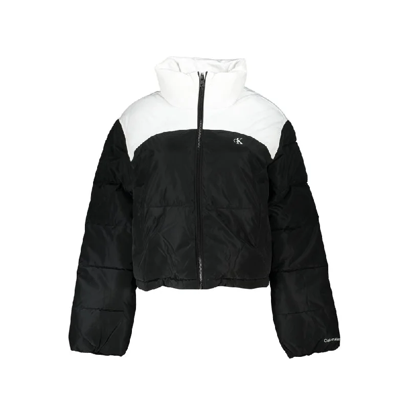 Calvin Klein Chic Contrast Zip Long Sleeve Women's Jacket Embroidered Jacket Appliqued Jacket Beaded Jacket Calvin Klein Chic Contrast Zip Long Sleeve Women's Jacket Embroidered Jacket Appliqued Jacket Beaded Jacket
