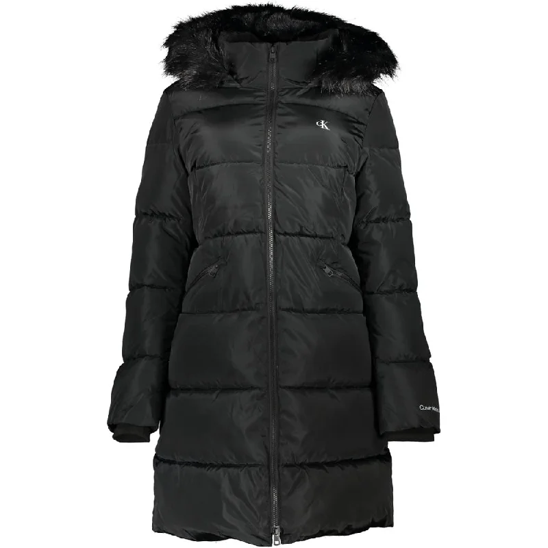 Calvin Klein Chic Hooded Jacket with Removable Fur Women's Detail Lace Jacket Ribbed Jacket Sequined Jacket Calvin Klein Chic Hooded Jacket with Removable Fur Women's Detail Lace Jacket Ribbed Jacket Sequined Jacket