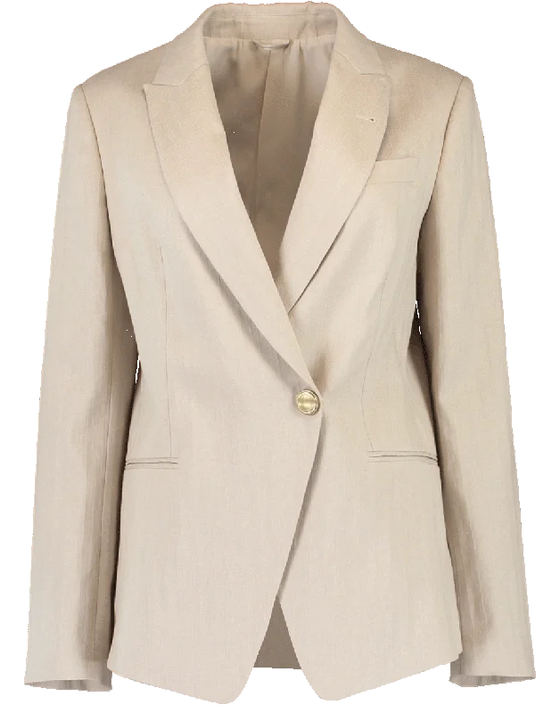 Chevron One Button Jacket Knit Jacket Woven Jacket Fleece Jacket
