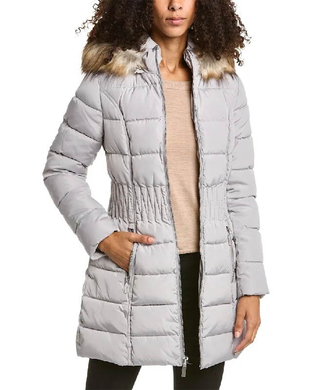 Laundry by Shelli Segal Long Down Jacket Faux Fur Jacket Real Fur Jacket Shearling Jacket Laundry by Shelli Segal Long Down Jacket Faux Fur Jacket Real Fur Jacket Shearling Jacket