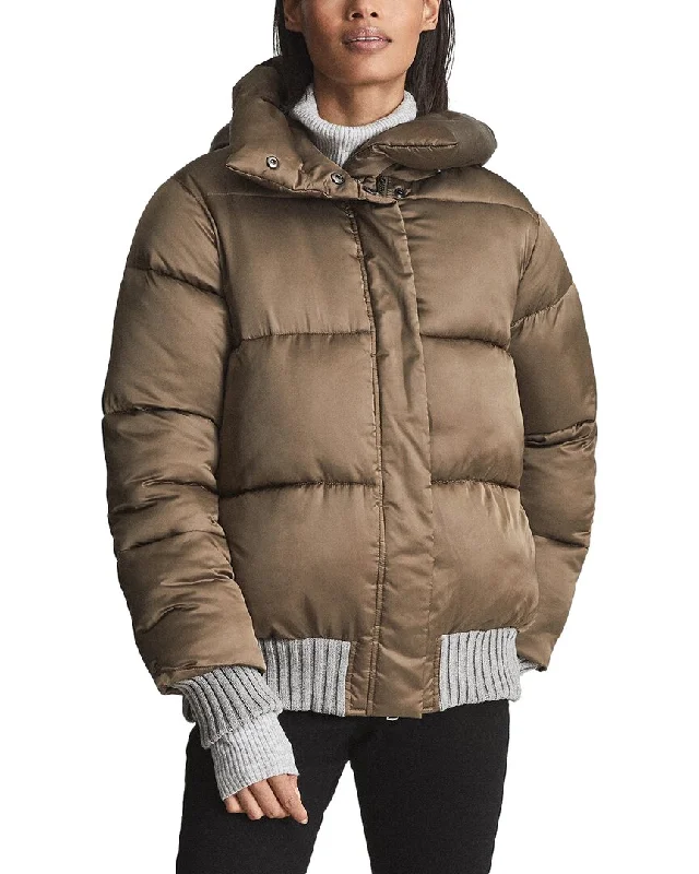 Reiss Honor Hooded Puffer Jacket Cotton Jacket Linen Jacket Terry Jacket