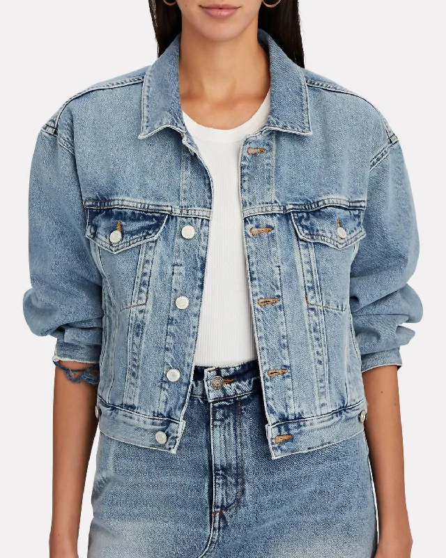 Shrunken Charli Jacket In Filter Striped Jacket Polka Dot Jacket Floral Jacket