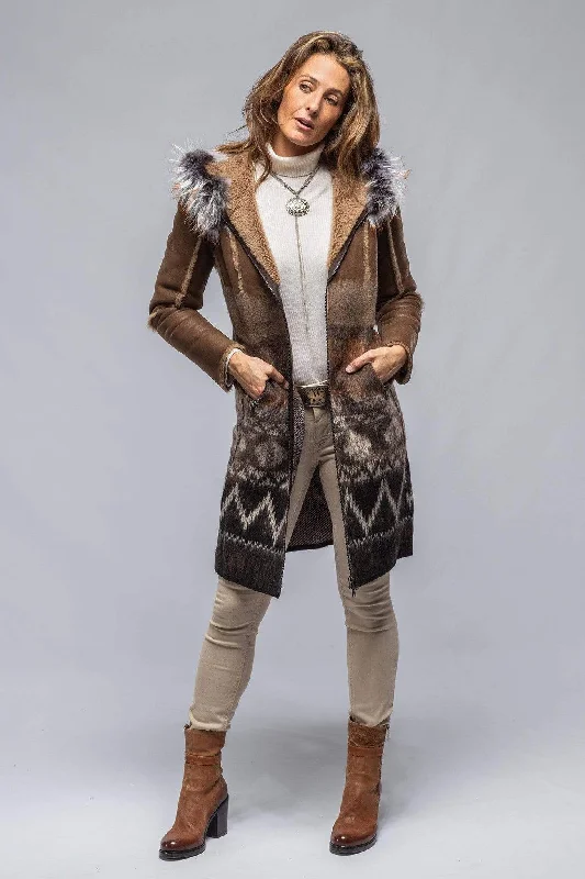 Sioux Shearling Knit Coat