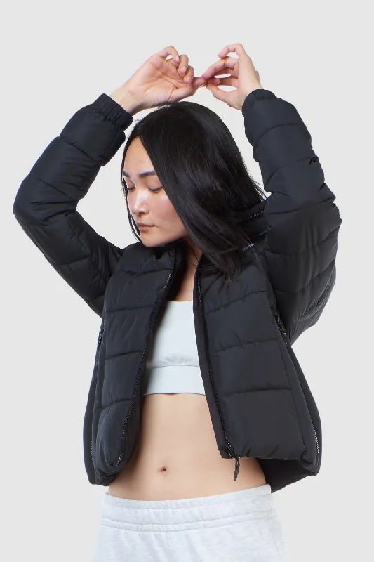 SUPERDRY Womens Hooded Spirit Sports Puffer Jacket Black Insulated Jacket Fitted Jacket Loose Jacket SUPERDRY Womens Hooded Spirit Sports Puffer Jacket Black Insulated Jacket Fitted Jacket Loose Jacket