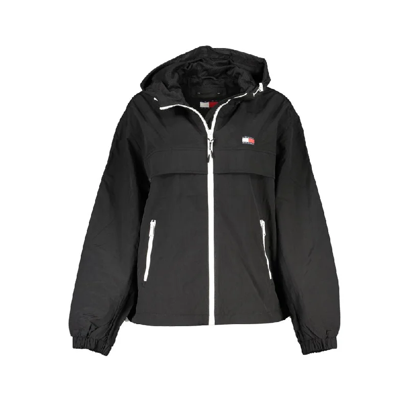 Tommy Hilfiger  Polyamide Jackets & Women's Coat Welt Pockets Slit Pockets Flap Pockets