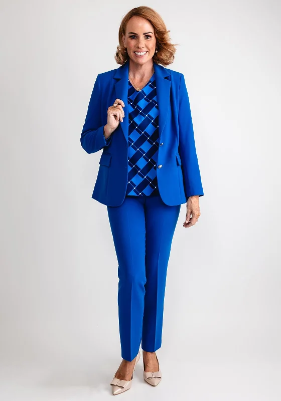 Via Veneto Dolores Blazer, Cobalt Blue