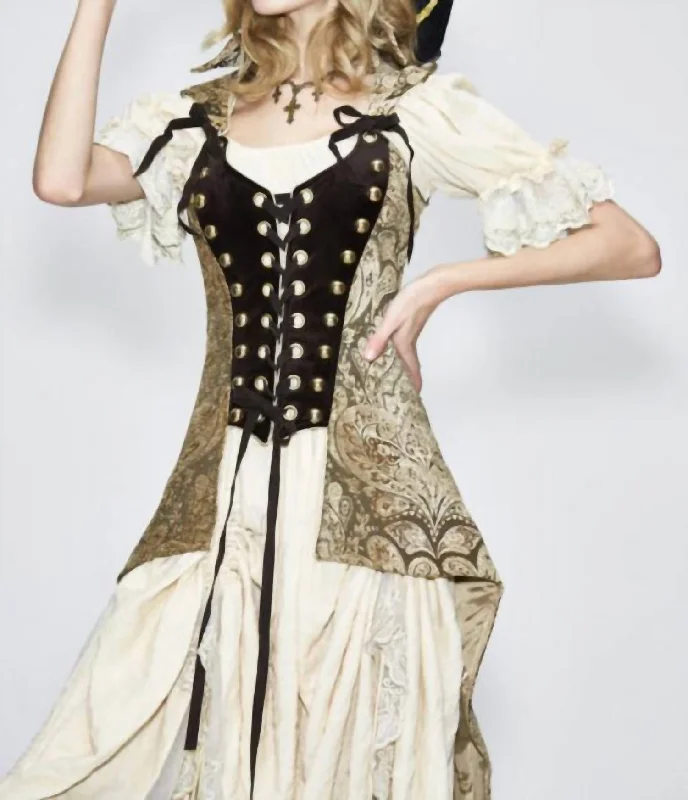 Victorian Pirate Jacket In Gold Mesh Jacket Canvas Jacket Denim Jacket