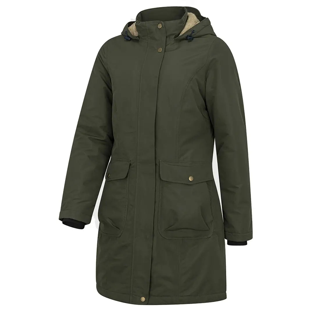 Walker Ladies Waterproof Long Coat - Fern Green by Hoggs of Fife