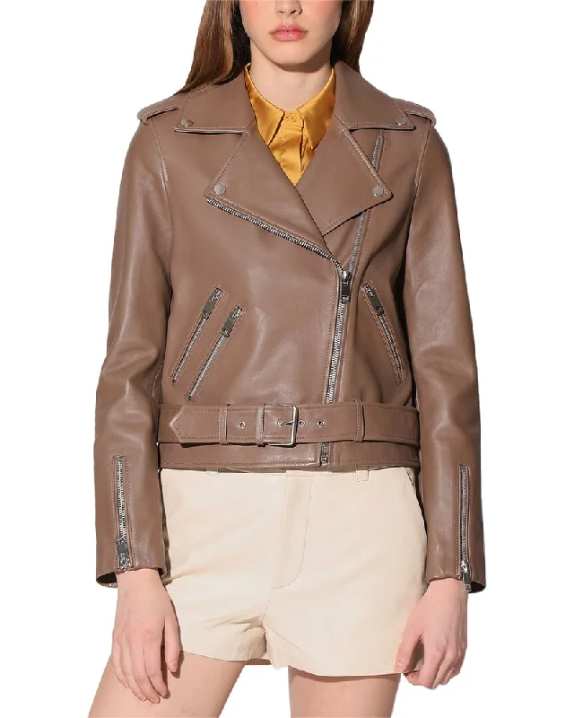 Walter Baker Allison Boxy Fit Leather Jacket Denim Jacket Leather Jacket Suede Jacket