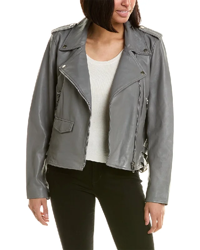 Walter Baker Liz Leather Jacket Herringbone Jacket Checkered Jacket Solid Jacket