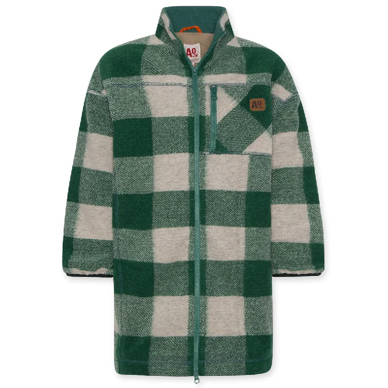AO76 Lotte Check Coat Quilted Hybrid Jacket