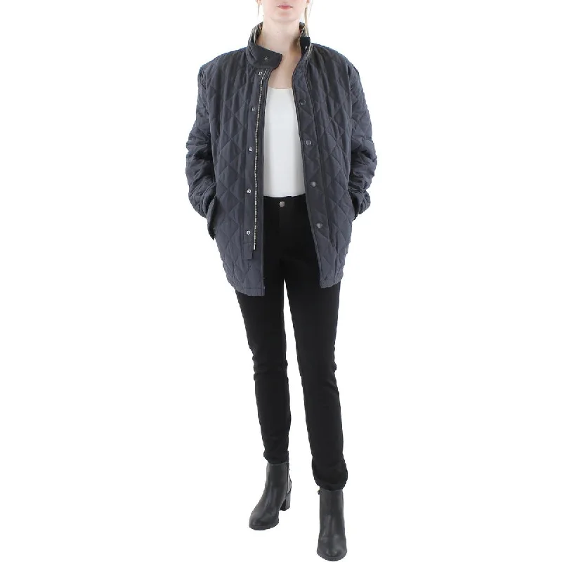 Barbour Womens Corduroy Heavy Quilted Coat Bold Color Block Coat