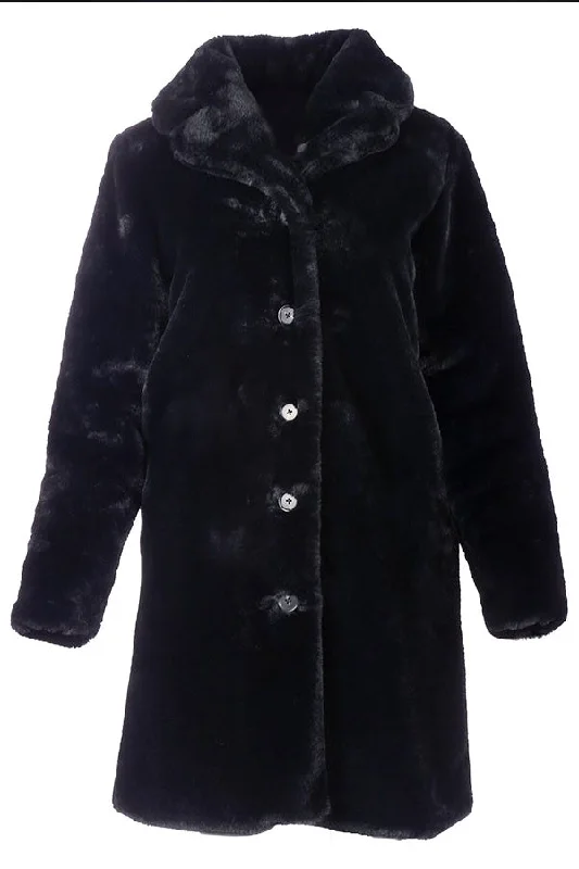BB Collection Fun Fur Coat Cropped Tweed Jacket