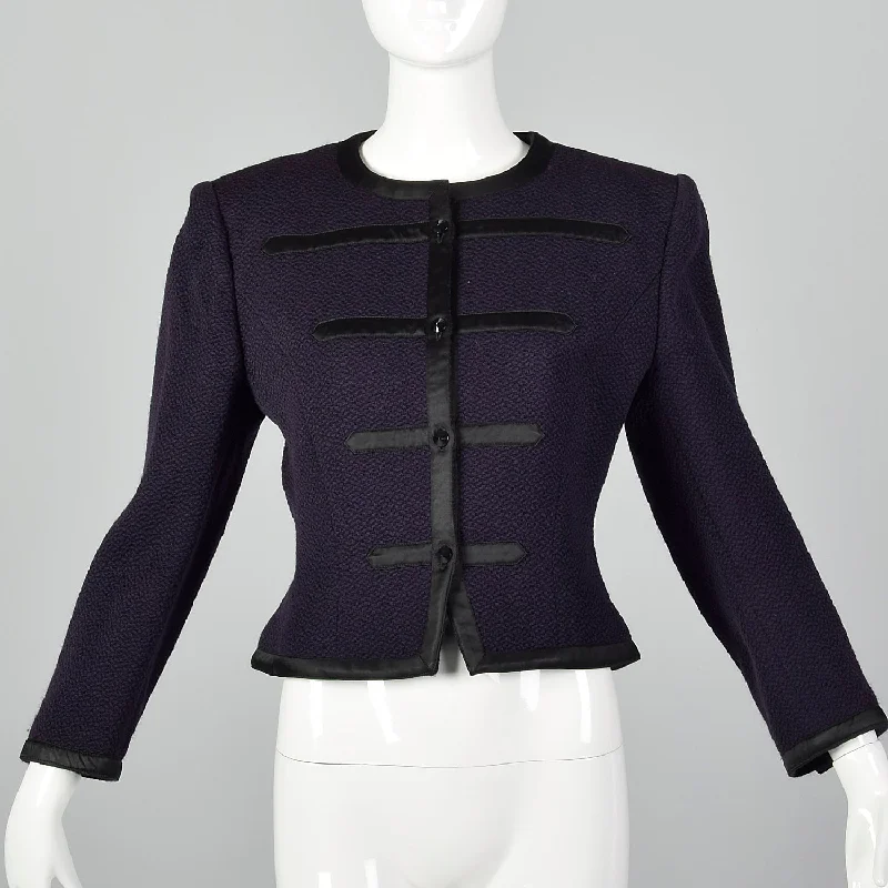 Medium Guy Laroche 1980s Purple Coat Classic Trench Coat