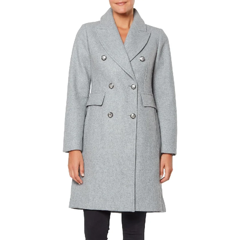 Vince Camuto Womens Cold Weather War Pea Coat Sleeveless Puffer Vest
