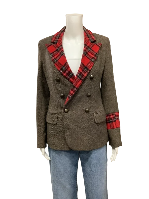 Laveer Women's Tweed Blazer Neutral Size: 4 Women's Trendy Jacket