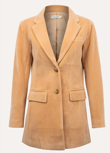 Tasha Polizzi Karmela Camel Blazer Women's Elegant Suit