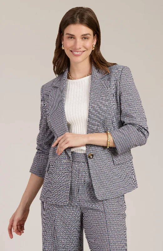 Taylor Cotswold Plaid Blazer - Cotswold Plaid Women's Stripe Blazer