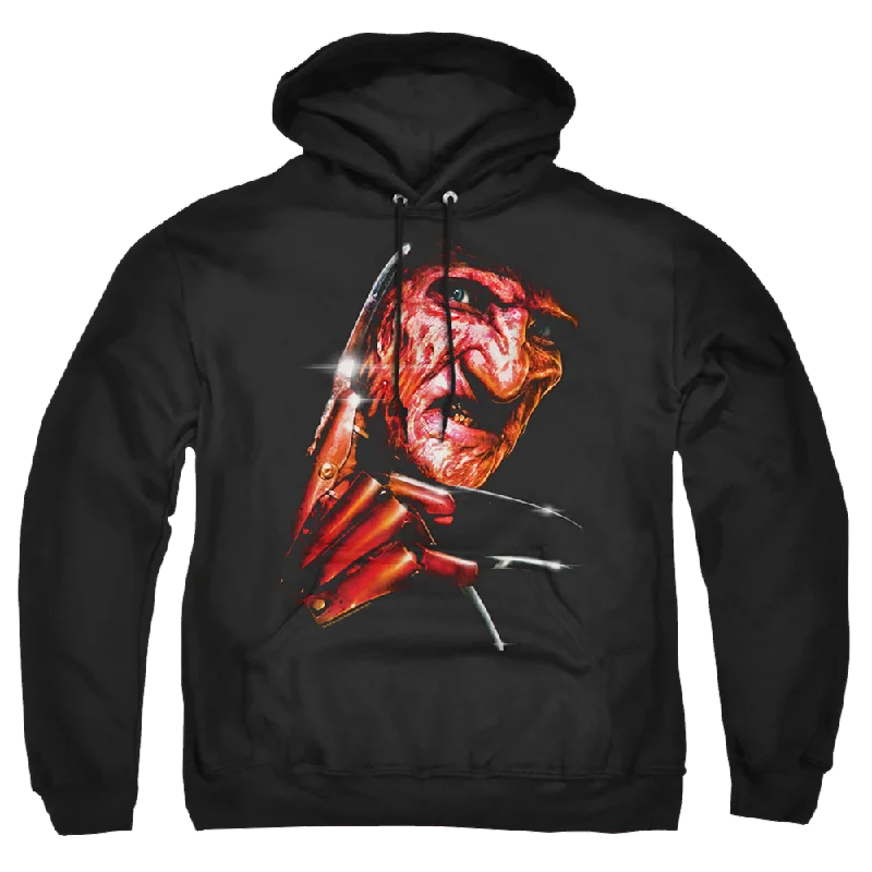 A Nightmare on Elm Street Freddys Face - Pullover Hoodie Fitted Ribbed Sweater