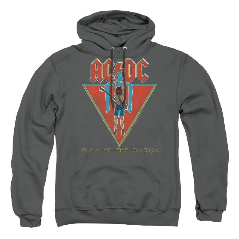 AC/DC Flick Of The Switch - Pullover Hoodie Asymmetrical Hem Sweater