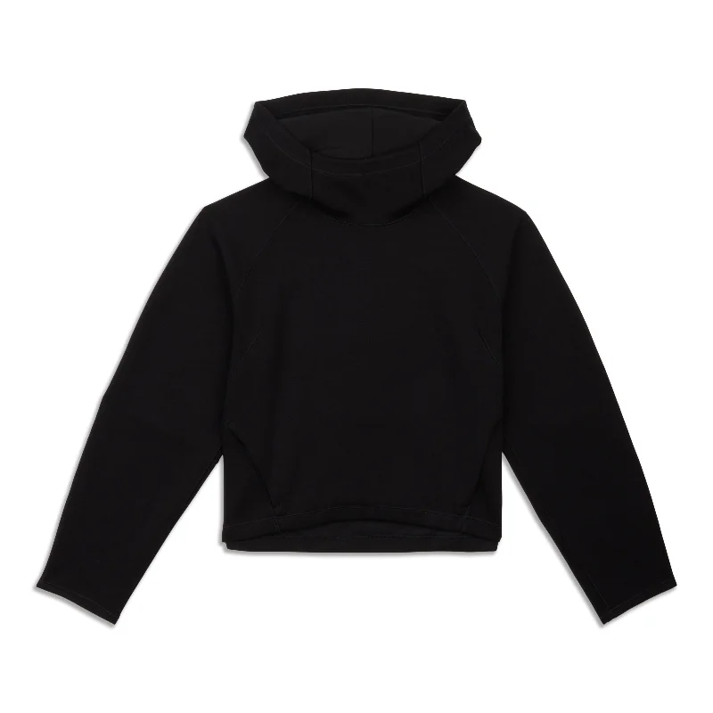 AirWrap Modal Pullover Hoodie Polo Neck Sweater