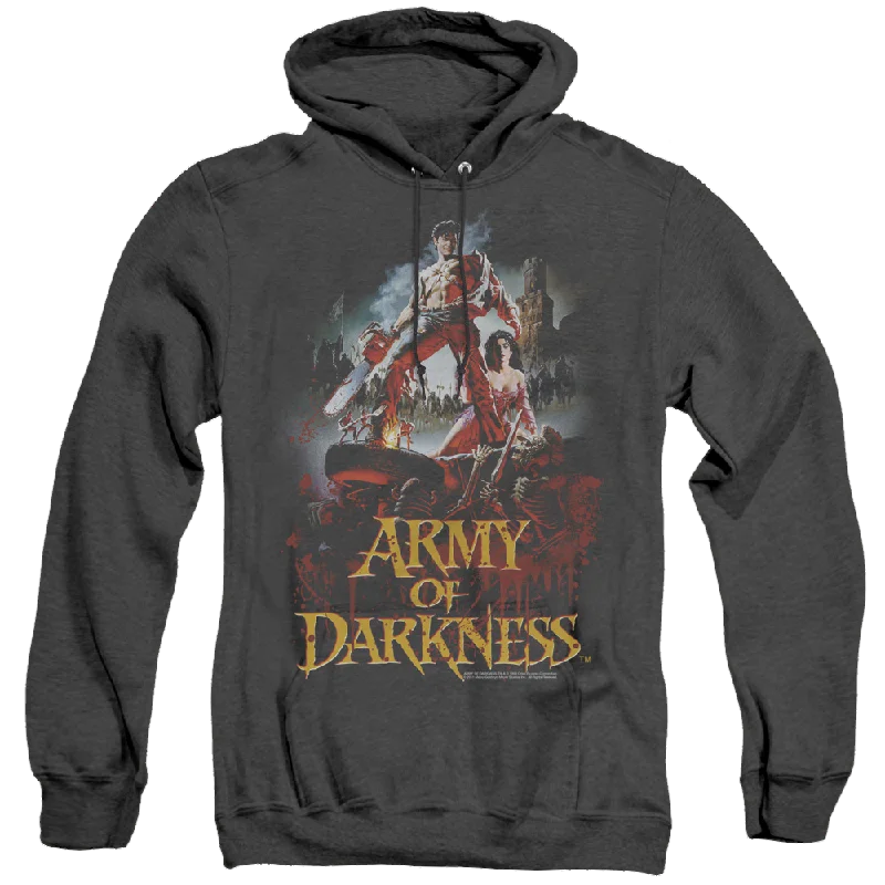 Army Of Darkness Army Of Darkness/Bloody Poster - Heather Pullover Hoodie Alpaca Blend Soft Army Of Darkness Army Of Darkness/Bloody Poster - Heather Pullover Hoodie Alpaca Blend Soft