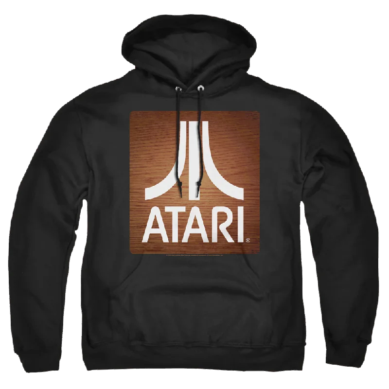 Atari Classic Wood Square - Pullover Hoodie Long Sleeve Pullover