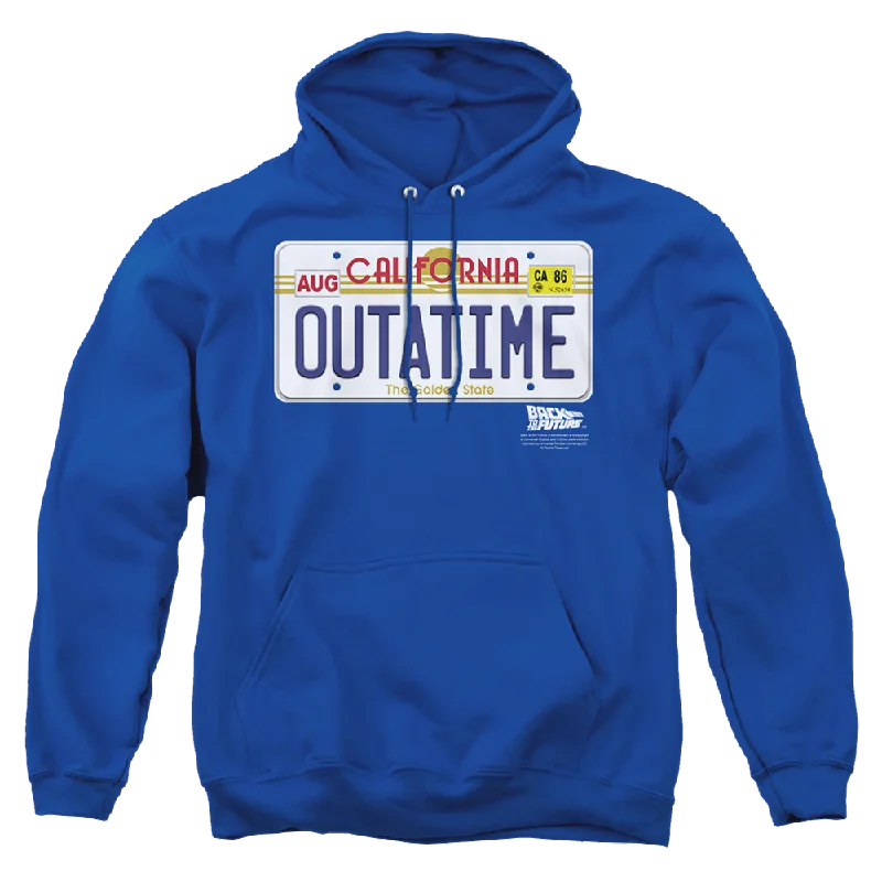 Back To The Future Outatime Plate - Pullover Hoodie High Neck Pullover