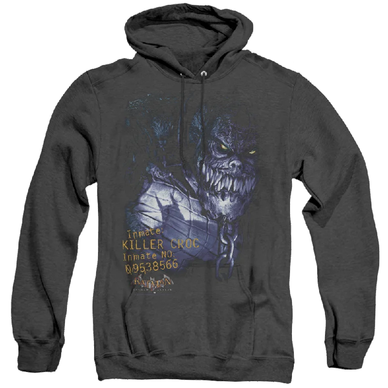Batman Arkham Asylum Arkham Killer Croc - Heather Pullover Hoodie Soft Wool Sweater