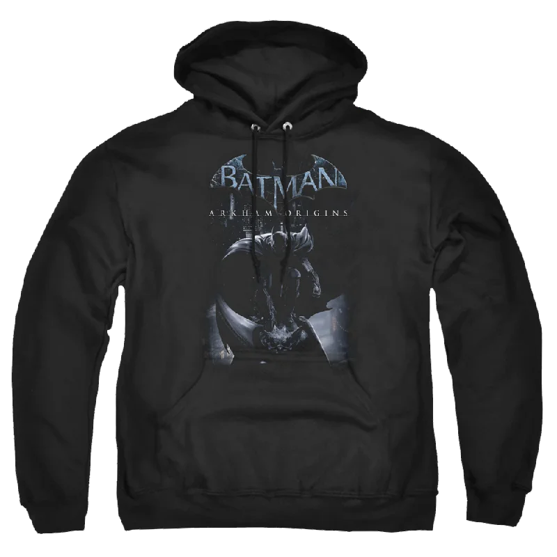 Batman - Arkham Perched Cat - Pullover Hoodie Sabrina Neck Pullover