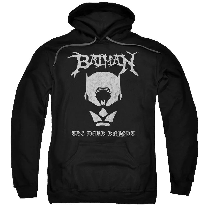 Batman Black Metal Batman - Pullover Hoodie Oblong Neck Pullover