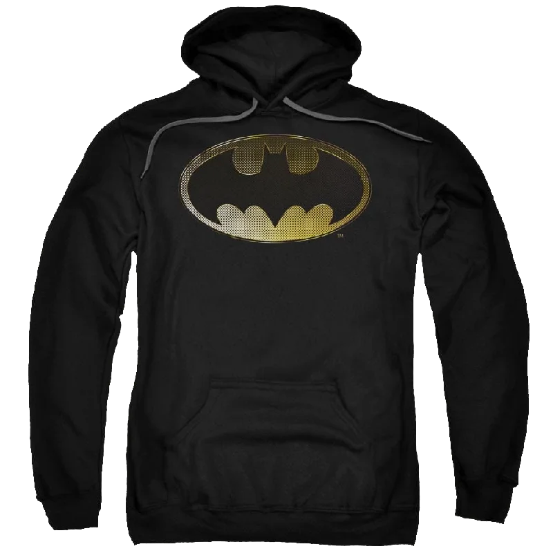 Batman Halftone Bat - Pullover Hoodie Jewel Neck Pullover
