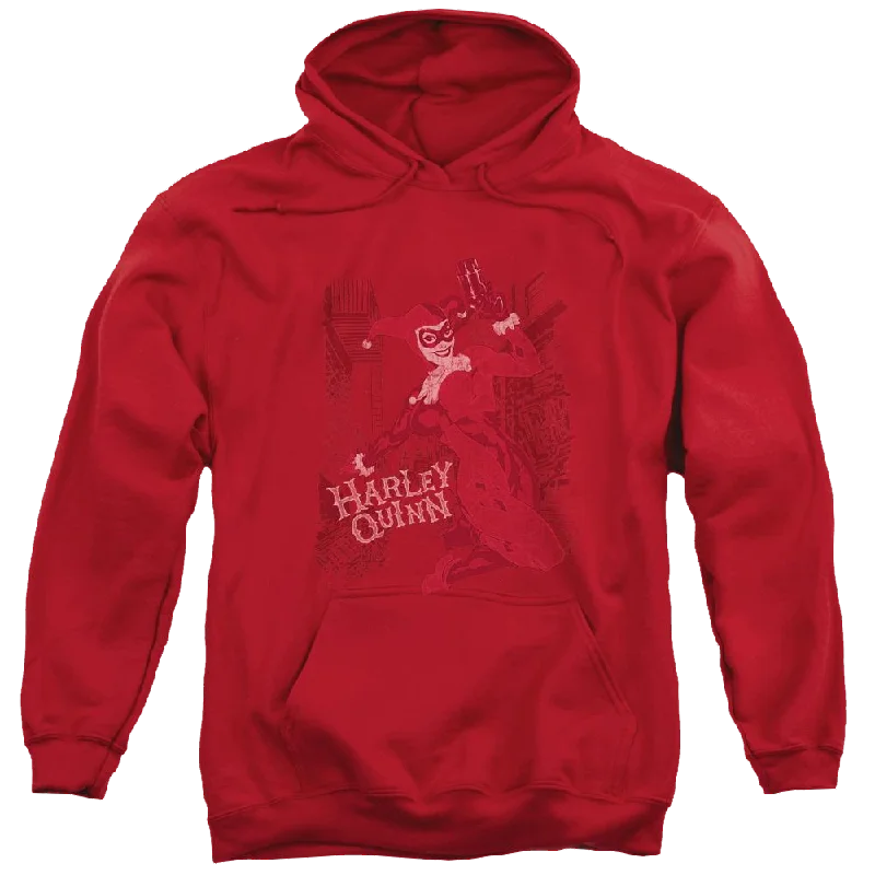 Batman Harley's Packing - Pullover Hoodie Honey Neck Pullover