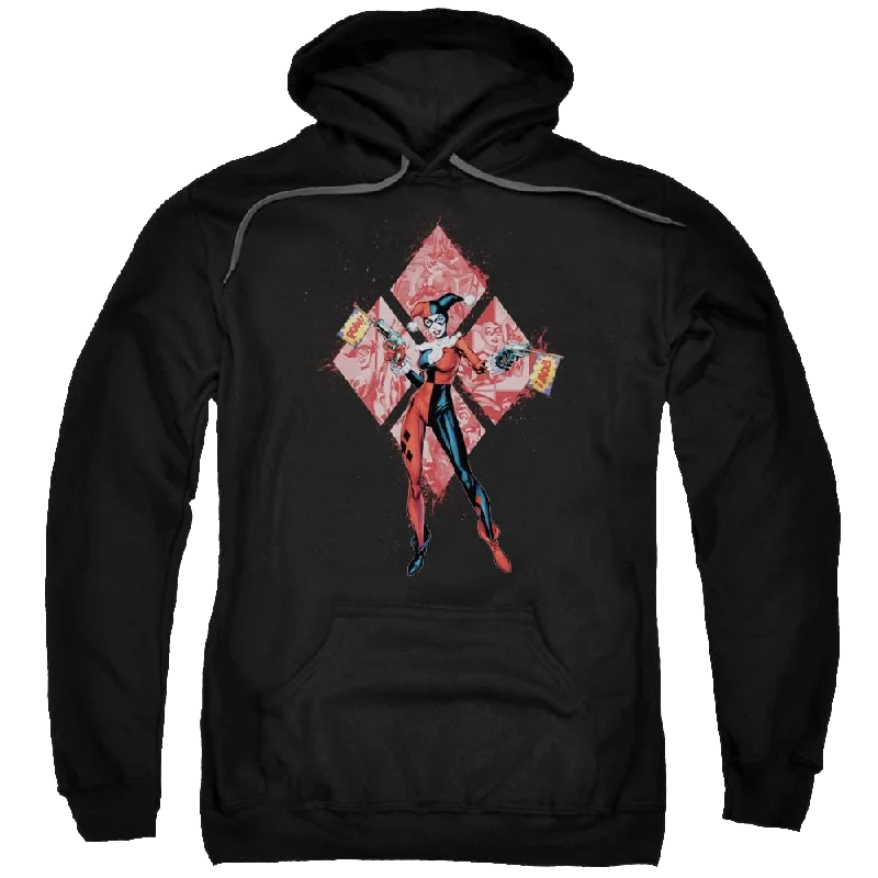 Batman Harley Quinn (diamonds) - Pullover Hoodie High Neck Pullover