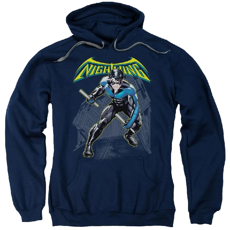 Batman Nightwing - Pullover Hoodie Boxy Neck Sweater