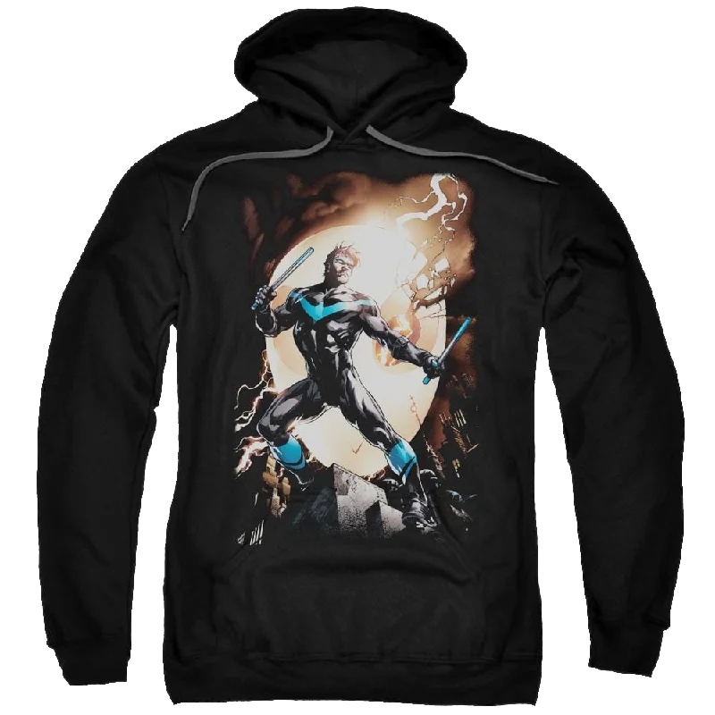 Batman Nightwing Against Owls - Pullover Hoodie Besom Neck Pullover