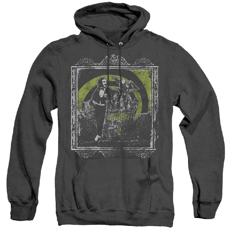 Beetlejuice Here Lies - Heather Pullover Hoodie Spaghetti Sleeve Top