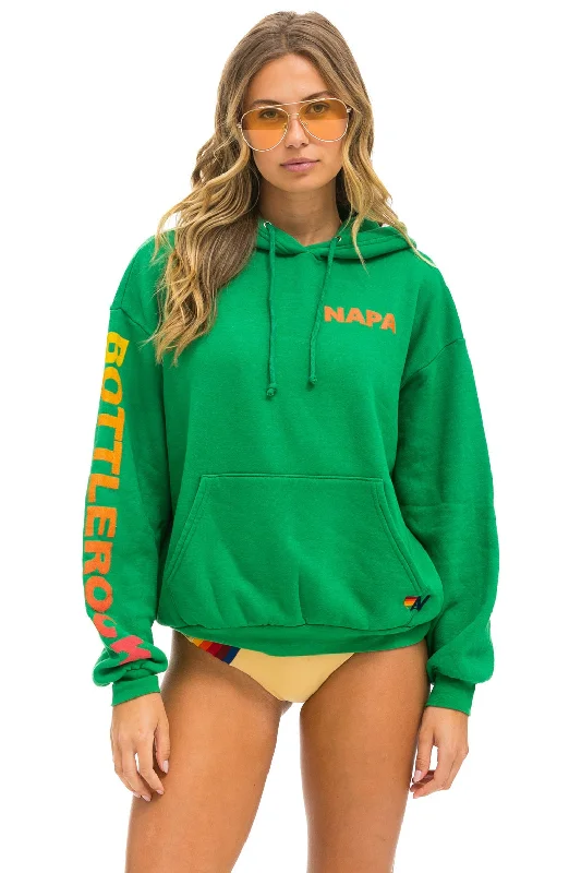 BOTTLEROCK 2024 RELAXED PULLOVER HOODIE - KELLY GREEN Plunging Neck Pullover