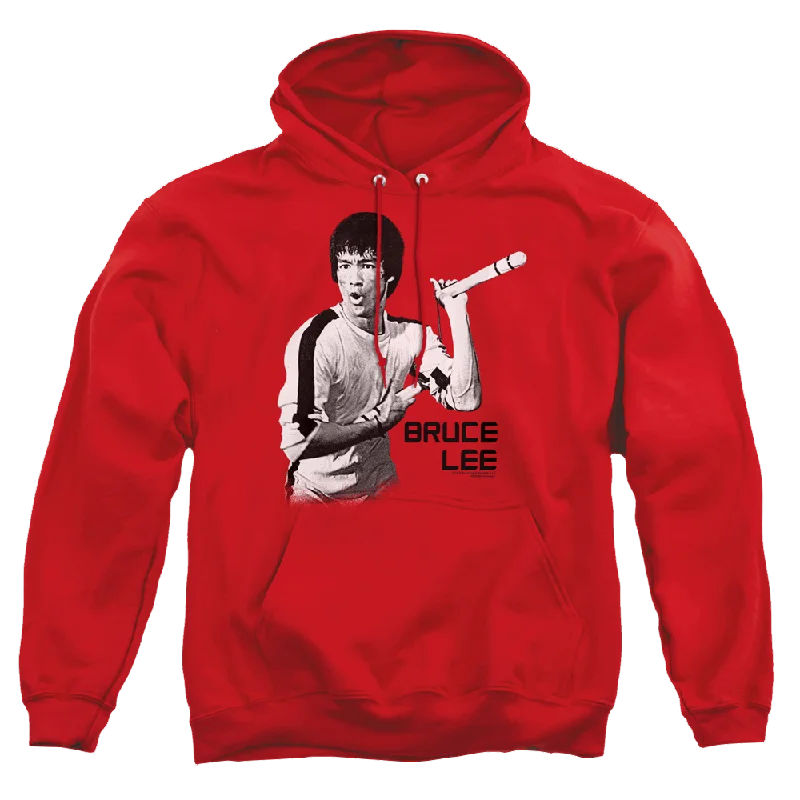 Bruce Lee Nunchucks - Pullover Hoodie Ruffle Sleeve Feminine