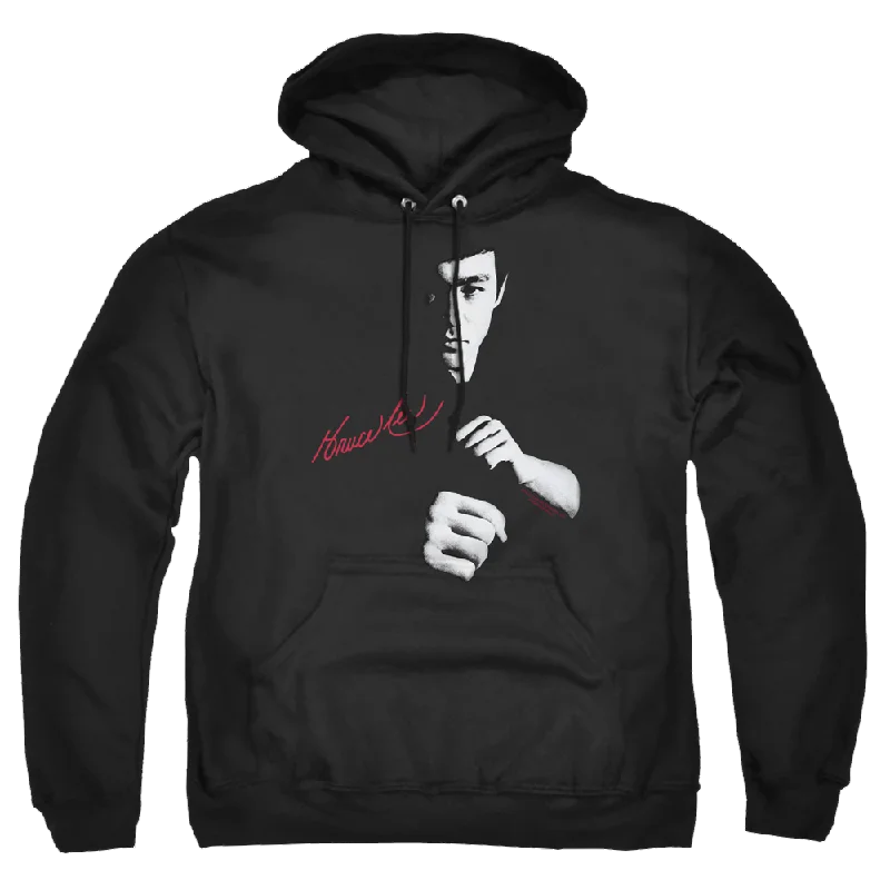 Bruce Lee The Dragon Awaits - Pullover Hoodie Over Sleeve Pullover