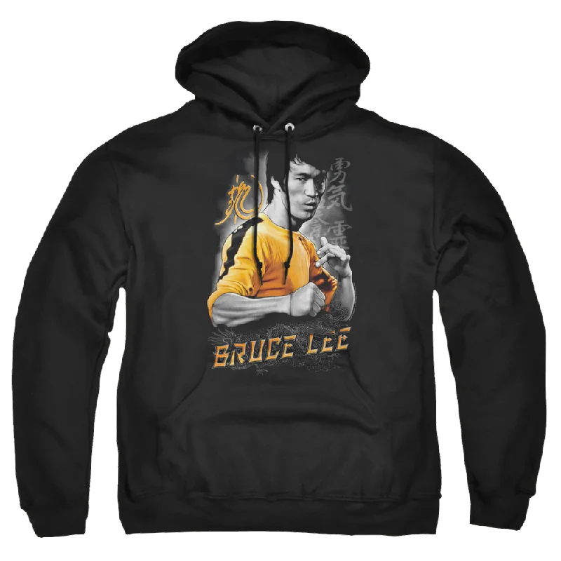 Bruce Lee Yellow Dragon - Pullover Hoodie Lantern Sleeve Elegant