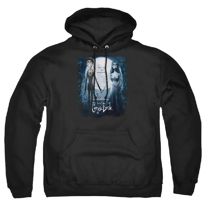 Corpse Bride Poster - Pullover Hoodie Faux Fur Trim