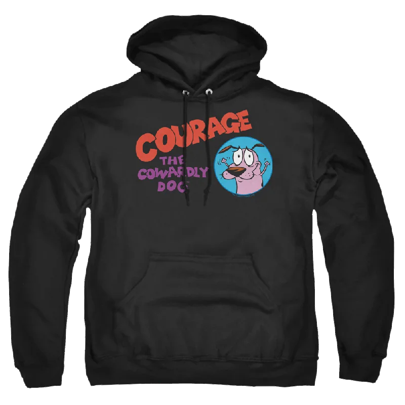 Courage The Cowardly Dog Courage Logo - Pullover Hoodie Slouchy Comfort Pullover
