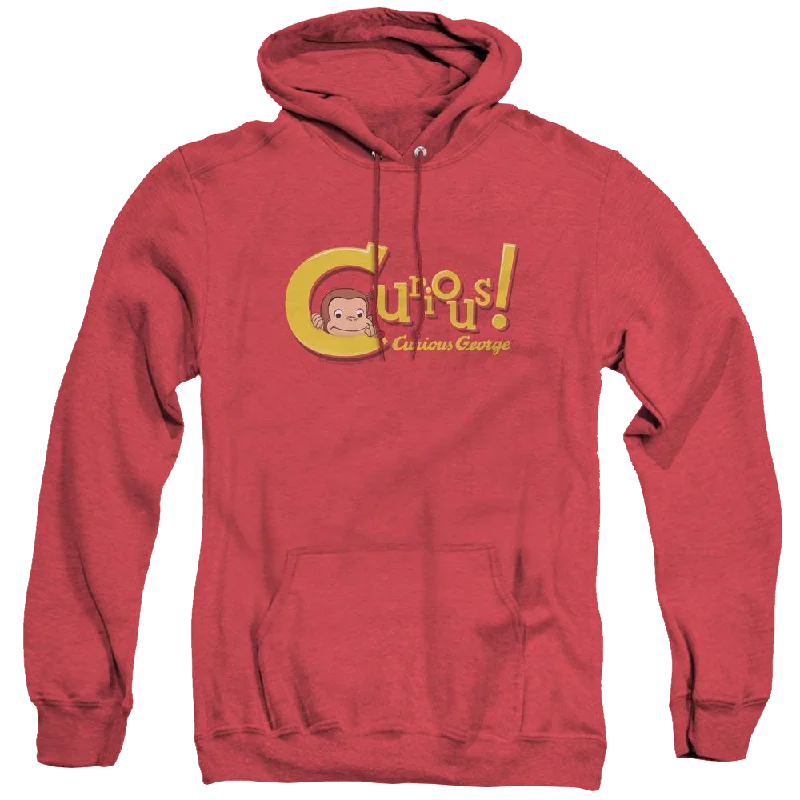 Curious George Curious - Heather Pullover Hoodie Cowl Neck Pullover