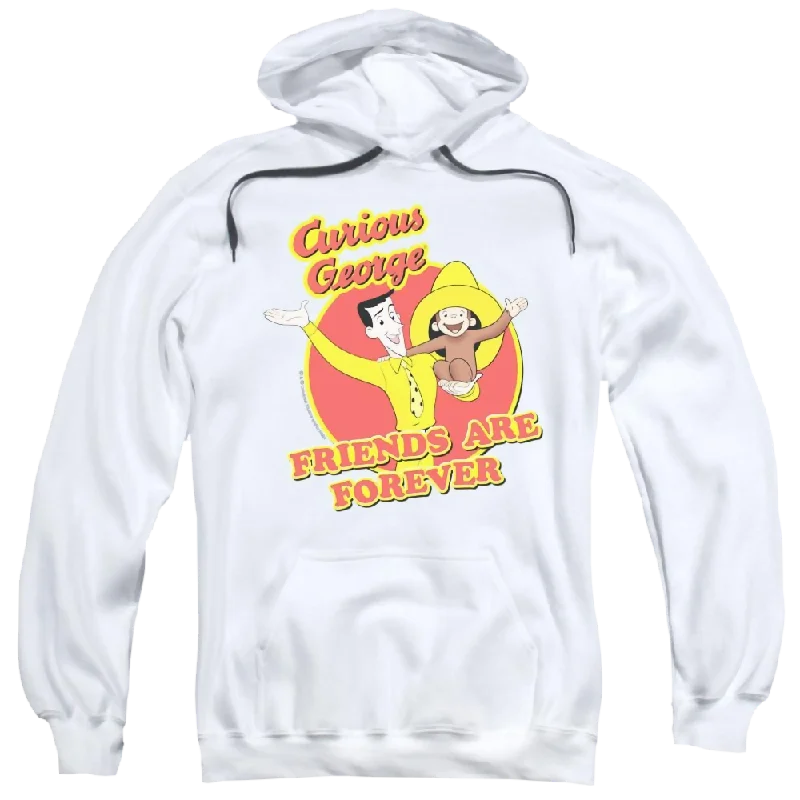 Curious George Friends - Pullover Hoodie Fitted Ribbed Sweater