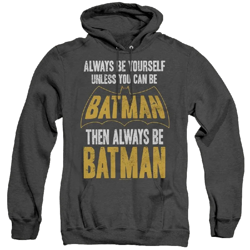 Dc Batman Be Batman - Heather Pullover Hoodie Sabrina Neck Pullover