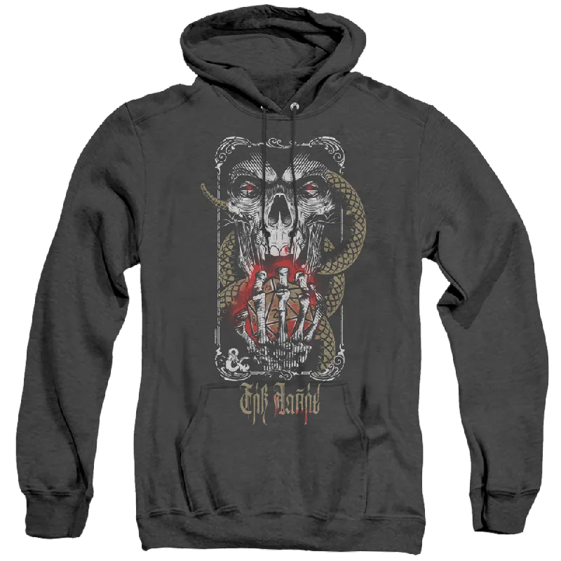 Dungeons & Dragons Lich For Chaos - Heather Pullover Hoodie Elbow Length Sleeve