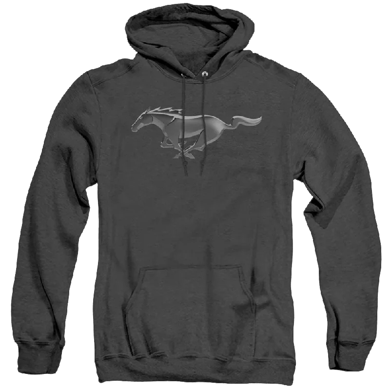 Ford Modern Mustang - Heather Pullover Hoodie Slit Sleeve Stylish